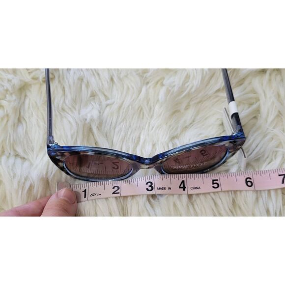 Nine West Two Tone 49mm Tortoise Cat Eye Gradient Sunglasses New - Picture 10 of 11